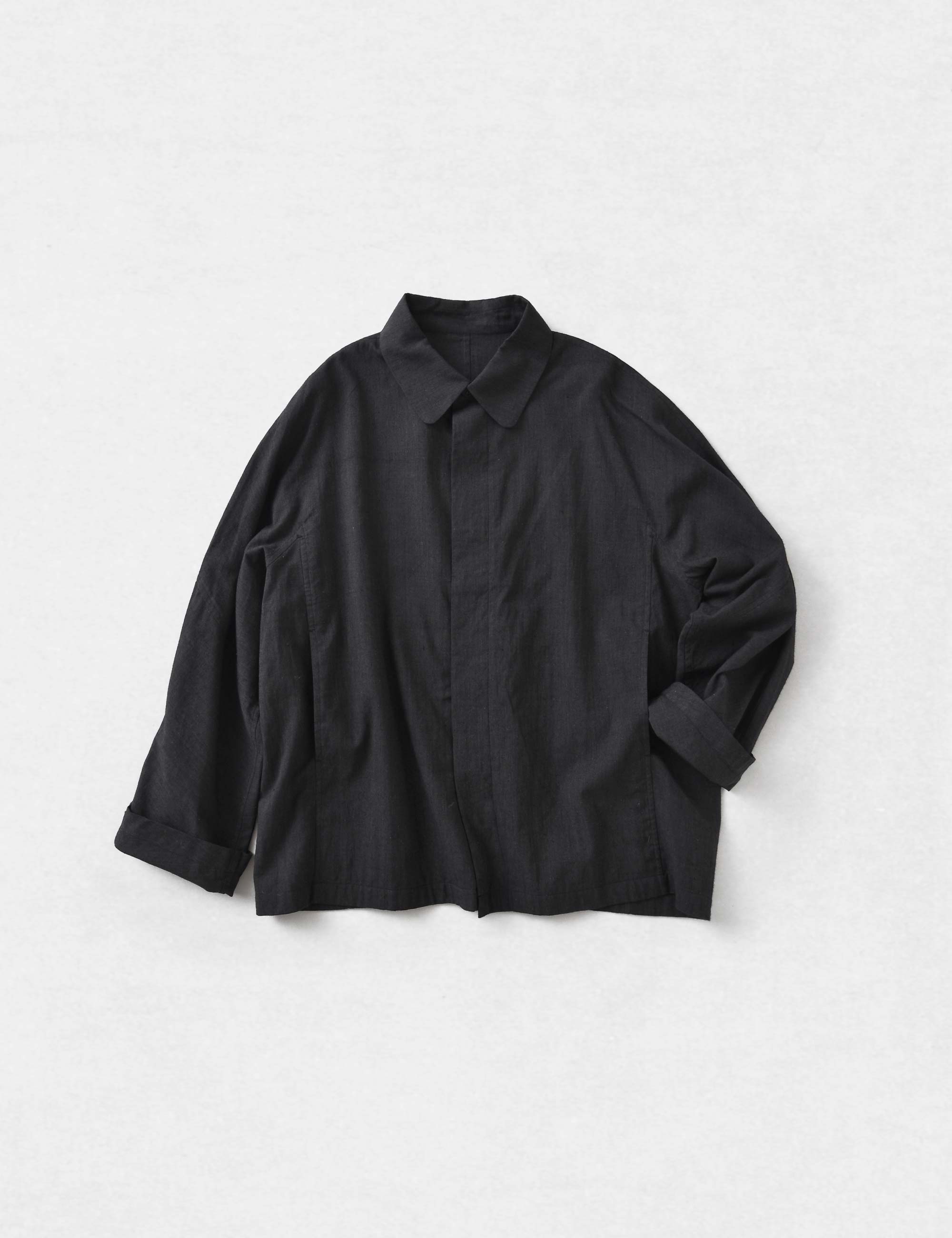 ヨーガンレール ウール 100% ワイド ジャケット ブラック 黒 サイズ M