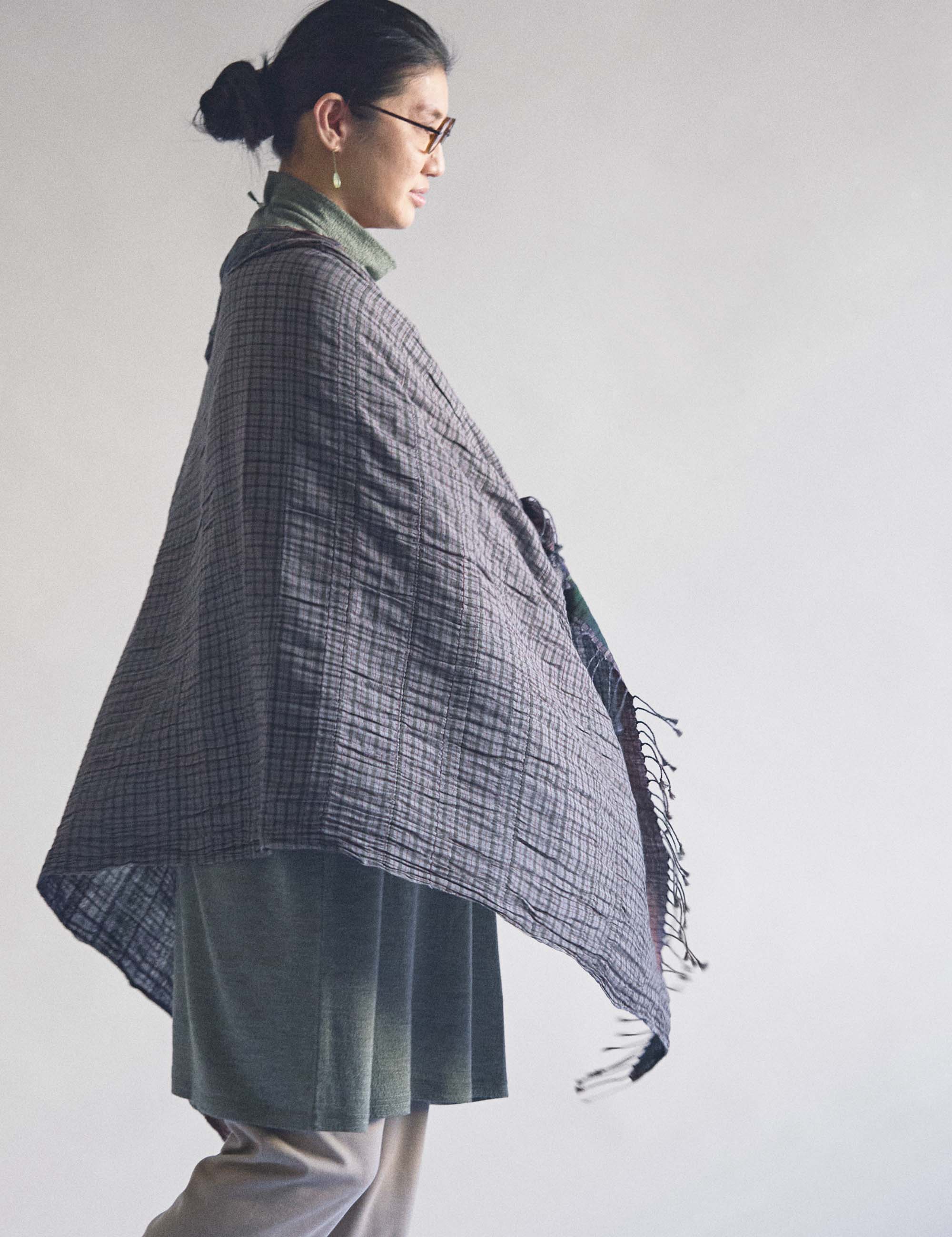 49.チェック二重織りスカーフ(sale) / ヨーガンレール | ヨーガン