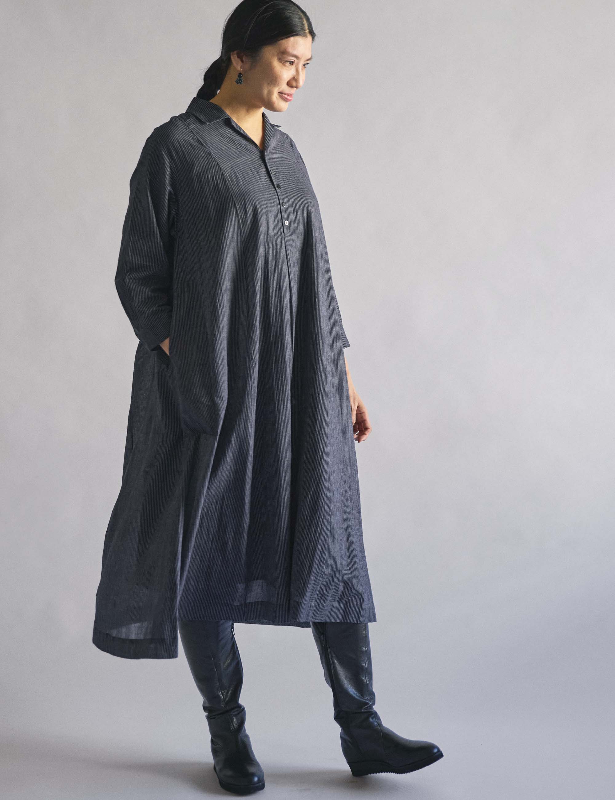 32.コットンストライプのドレス(sale) / ヨーガンレール | ヨーガン