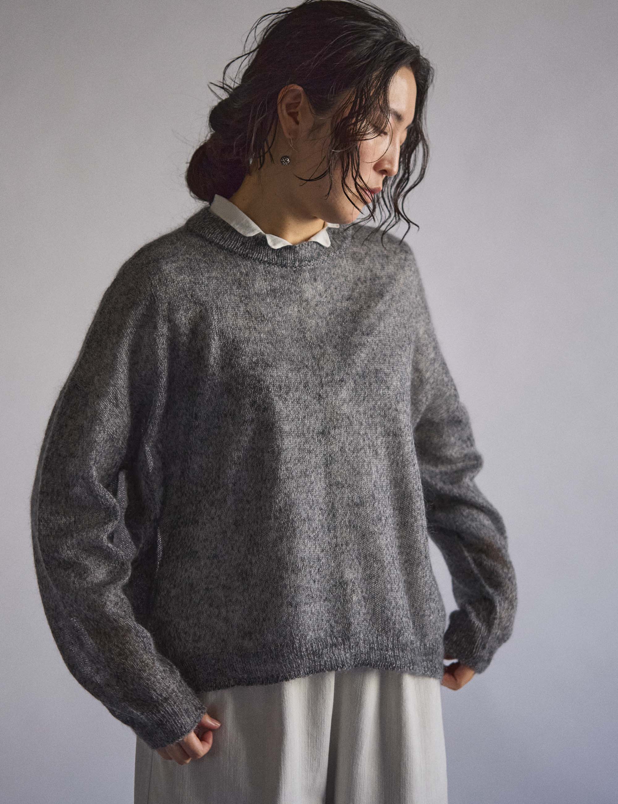 15.白コットンのレディスブラウス (sale) / ヨーガンレール | ヨーガン