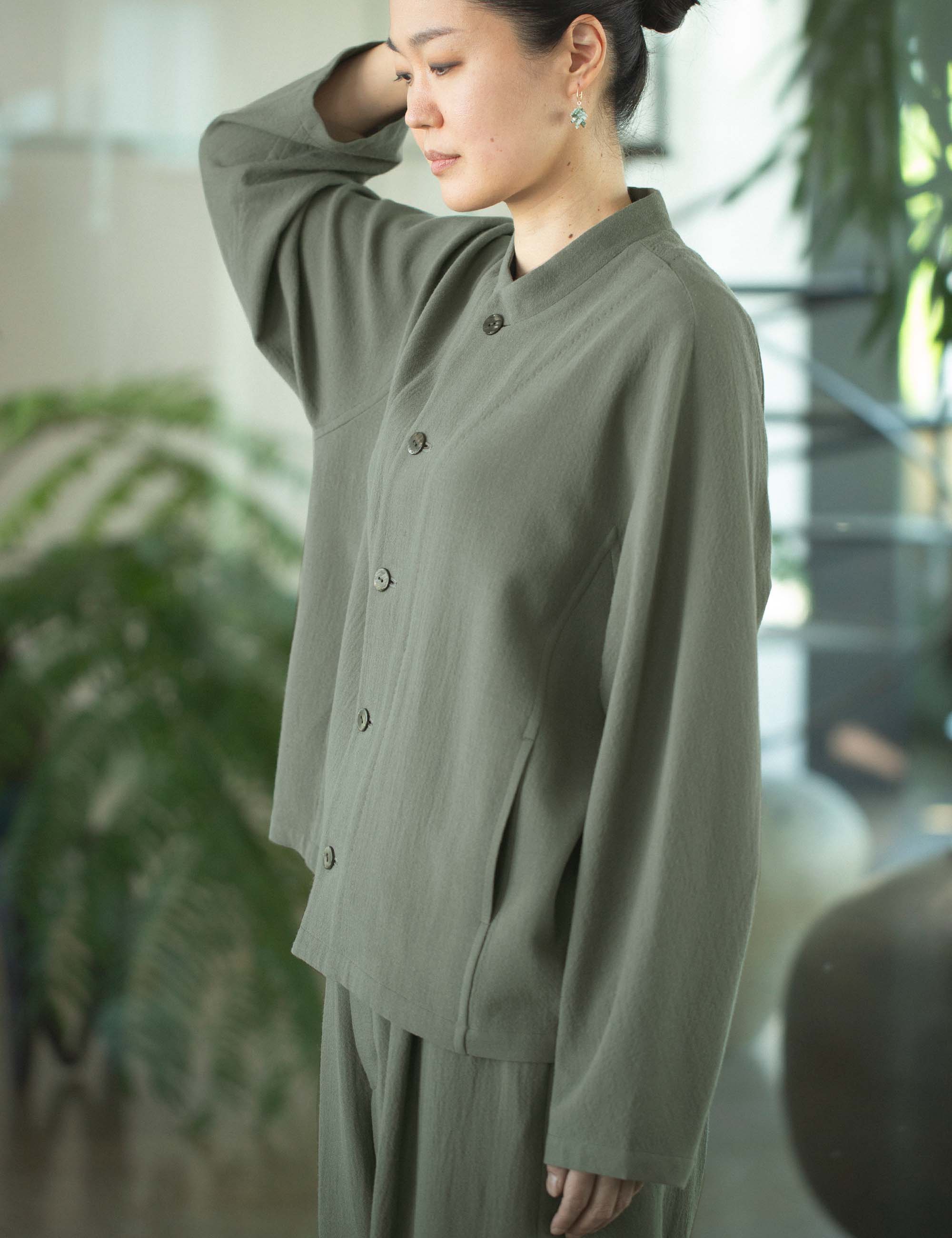 20.ウールコットンダブルのレディスジャケット(sale) / ヨーガンレール