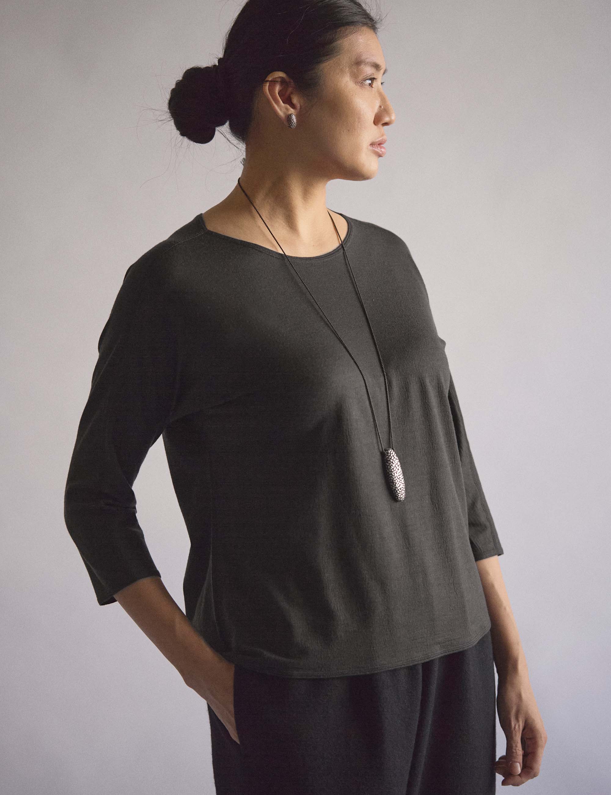 6.防縮ウールSZ天竺のレディスカットソー (sale) / ヨーガンレール