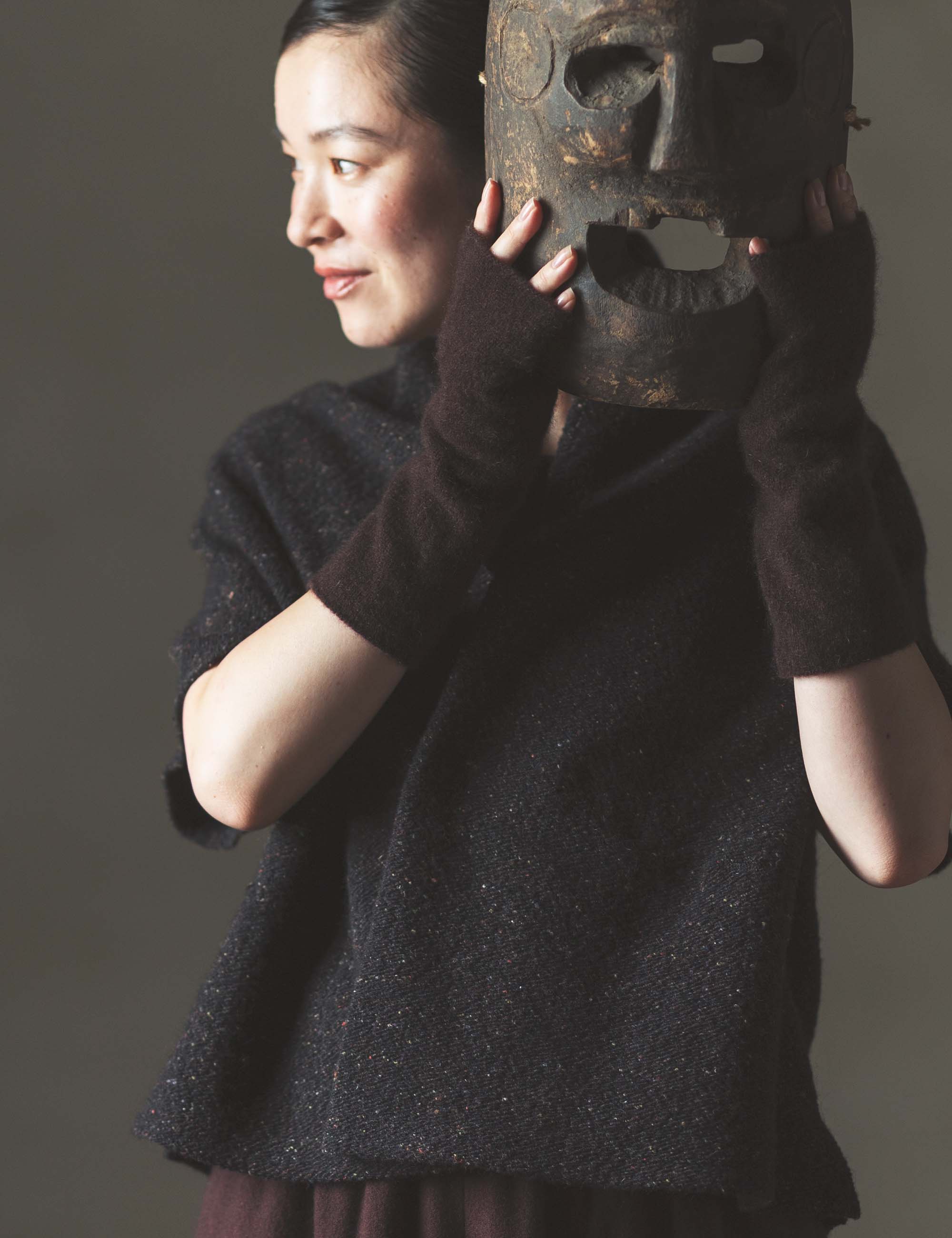 ヨーガンレール　柔らかな　てぶくろ　ブラック ヨーガンレール 柔らかな てぶくろ ブラック ヨーガンレール柔らかな