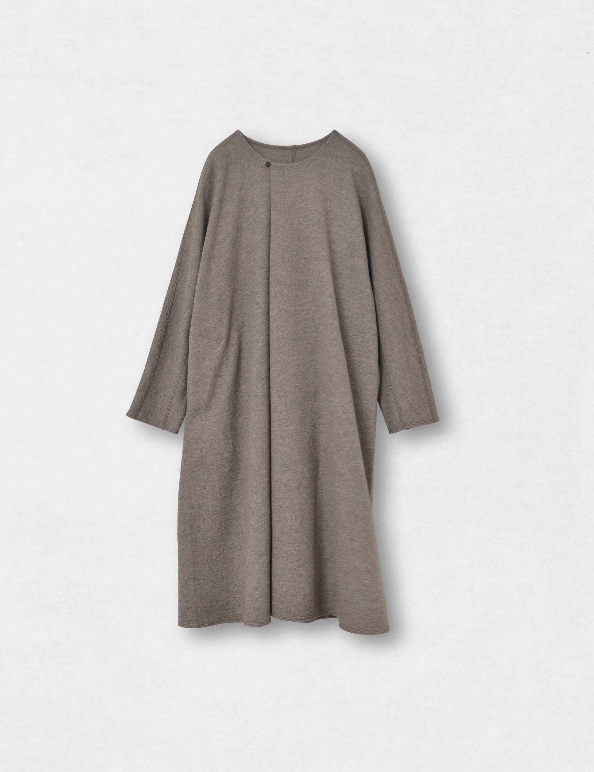 ヨーガンレール ウール100% リーフ柄 ロングカーディガン ヨーガンレール JURGEN LEHL ウール ロング カーディガン ブルー系 M