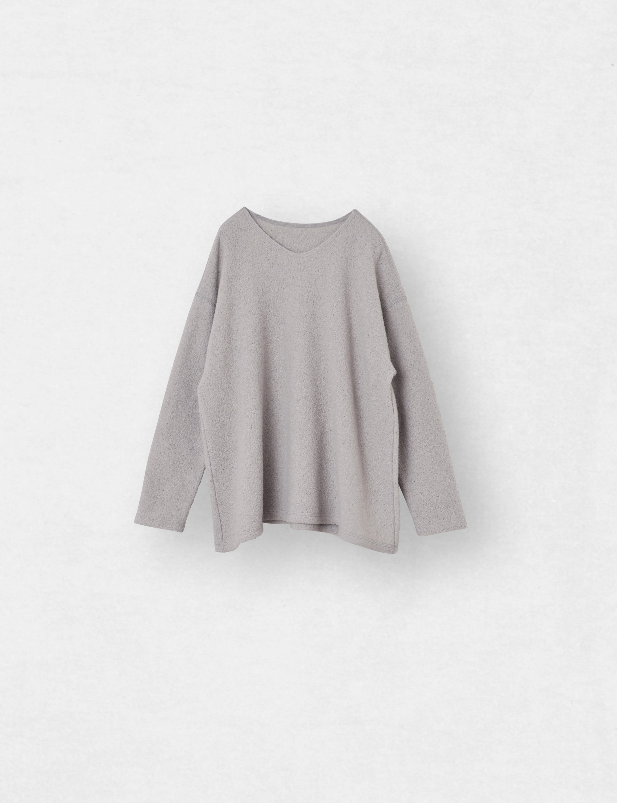 H841 美品 M ヨーガンレール カットソー グレー レディース 梨地のレディスカットソー / ヨーガンレール | ヨーガンレール