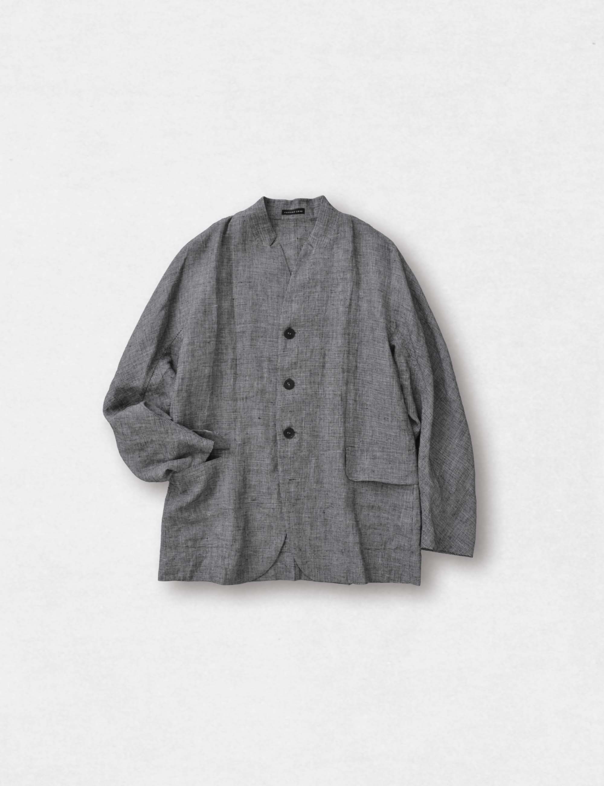 定価8,3万＊タグ付 ヨーガンレール シルクコットンリネンジャケット 25SS リネンシルクのメンズジャケット / ヨーガンレール | ヨーガンレール