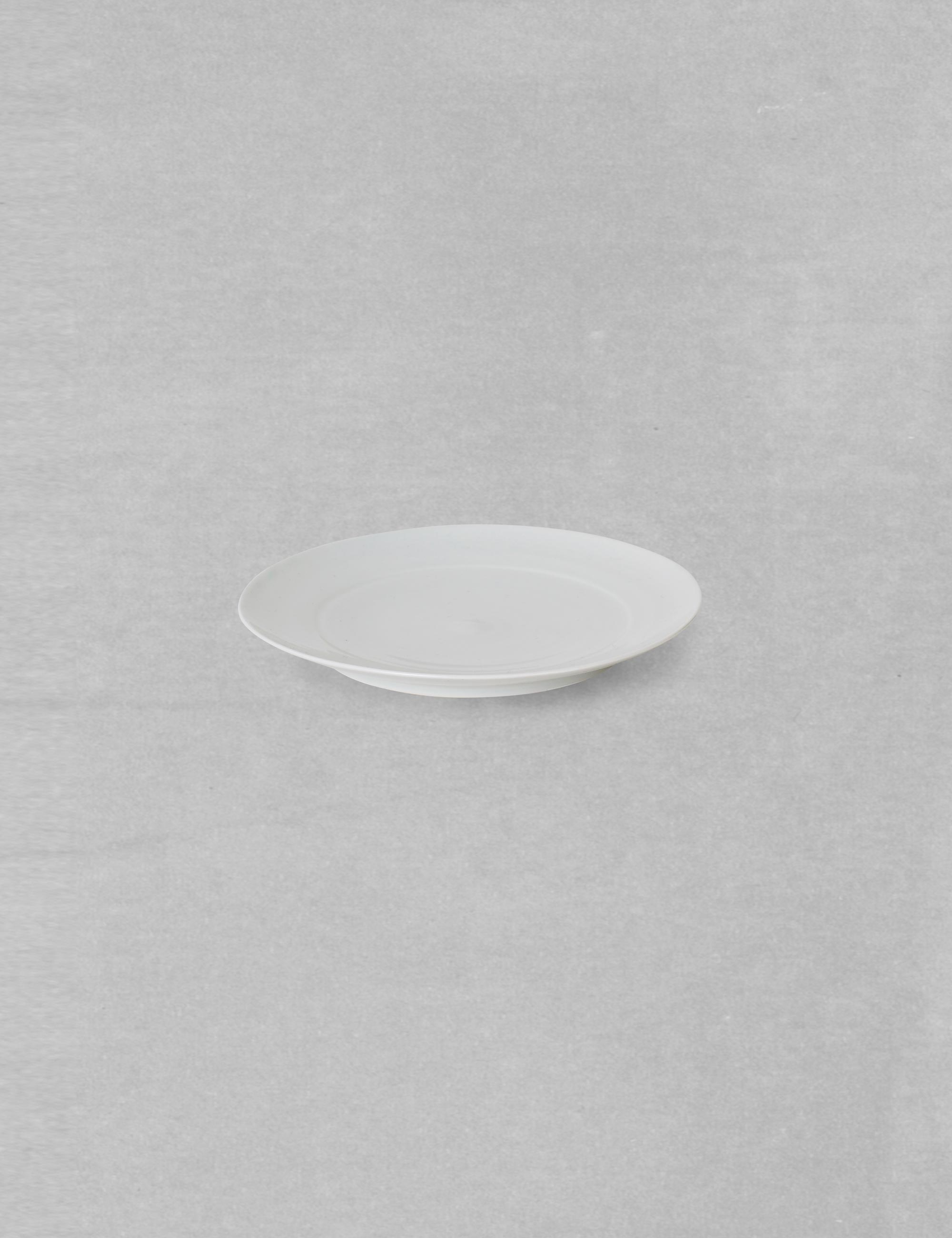 白磁 瑠璃磁の中皿 / ババグーリ