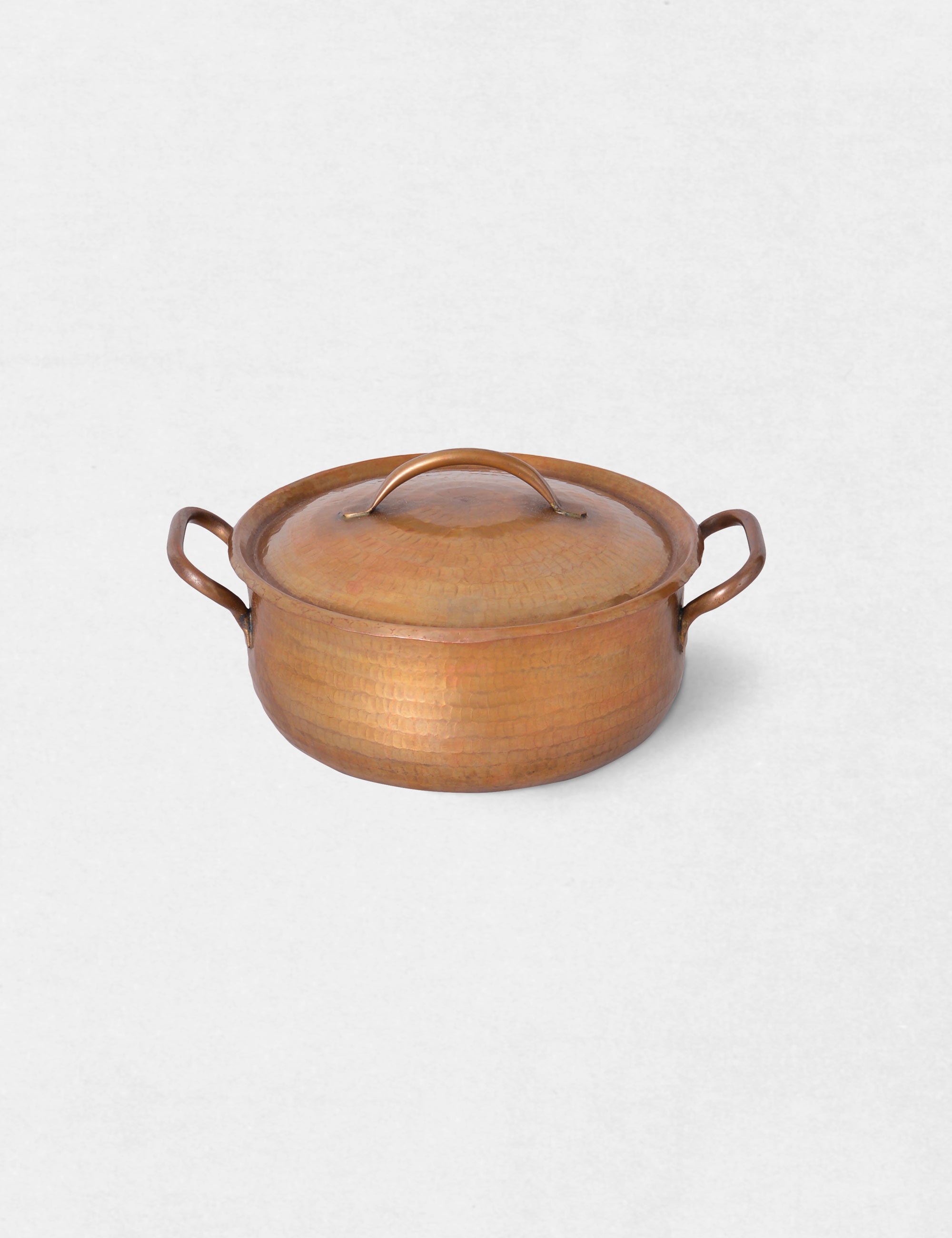 銅の浅型両手鍋 (丸型) / ババグーリ