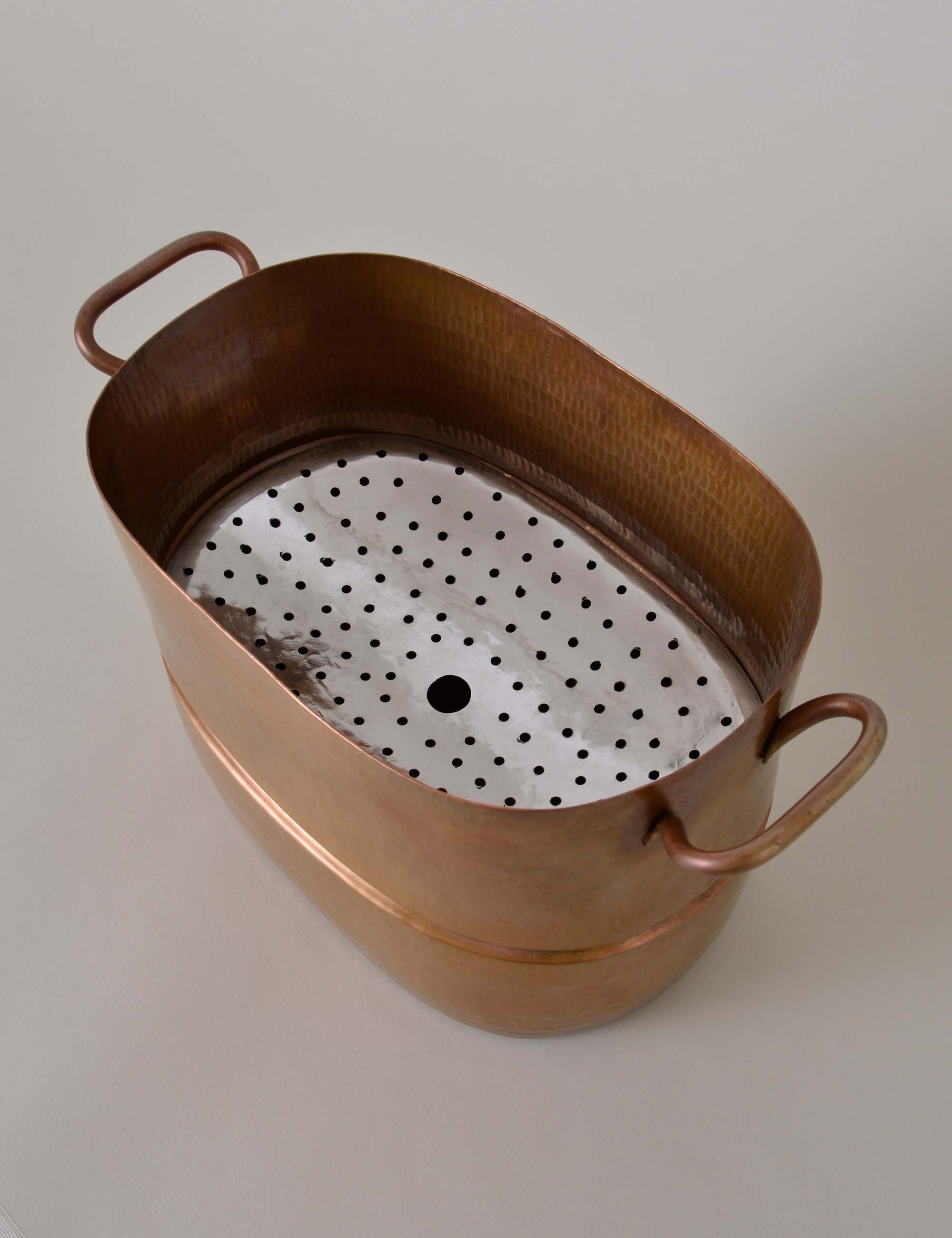 銅の蒸し器 (楕円型) / ババグーリ