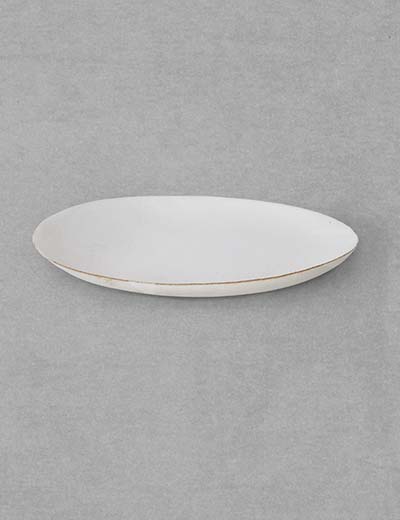 ババグーリ　楕円皿　2点 白い陶 | ヨーガンレール ババグーリ オンラインショップ / Jurgen