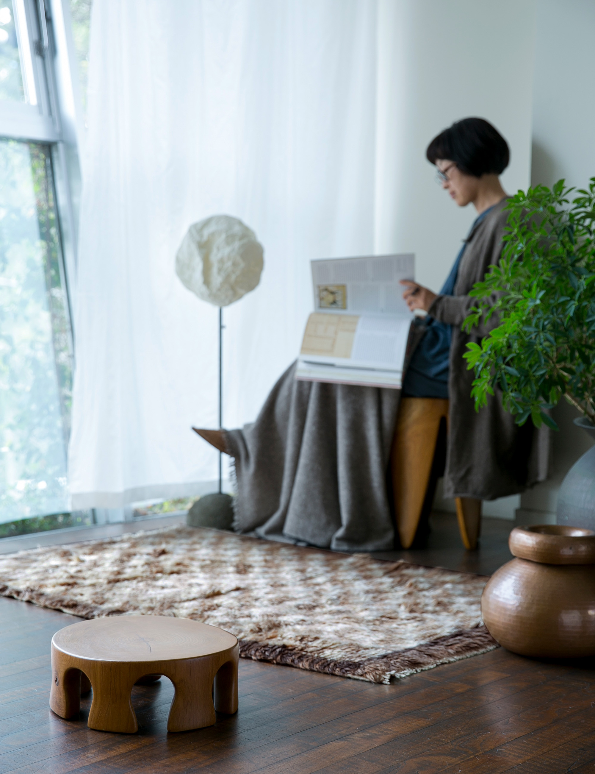 ヨーガンレール ババグーリ ケット ラグ 織物 コットン 綿100