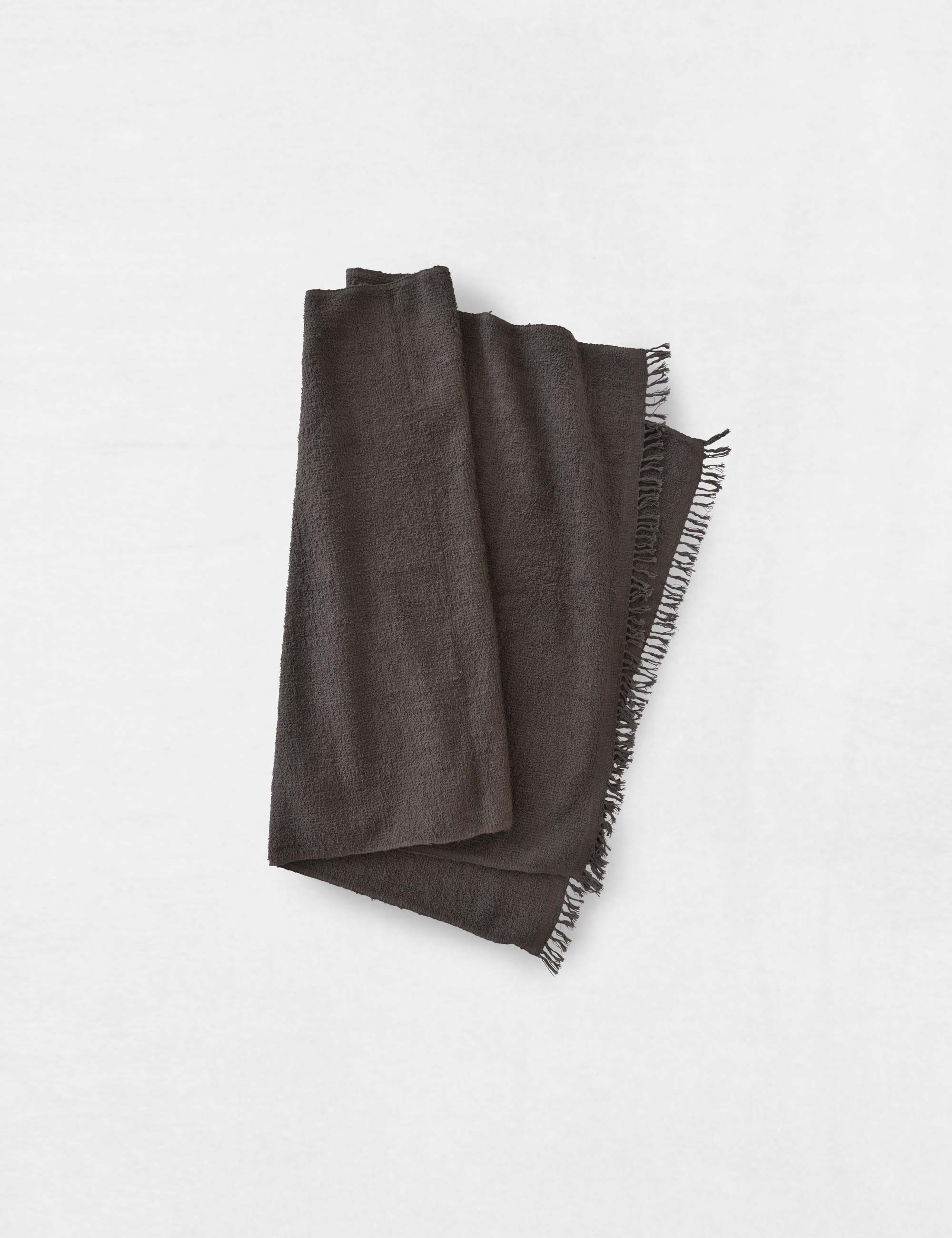 手紡ぎ・手織りパイルのバスタオル / ババグーリ