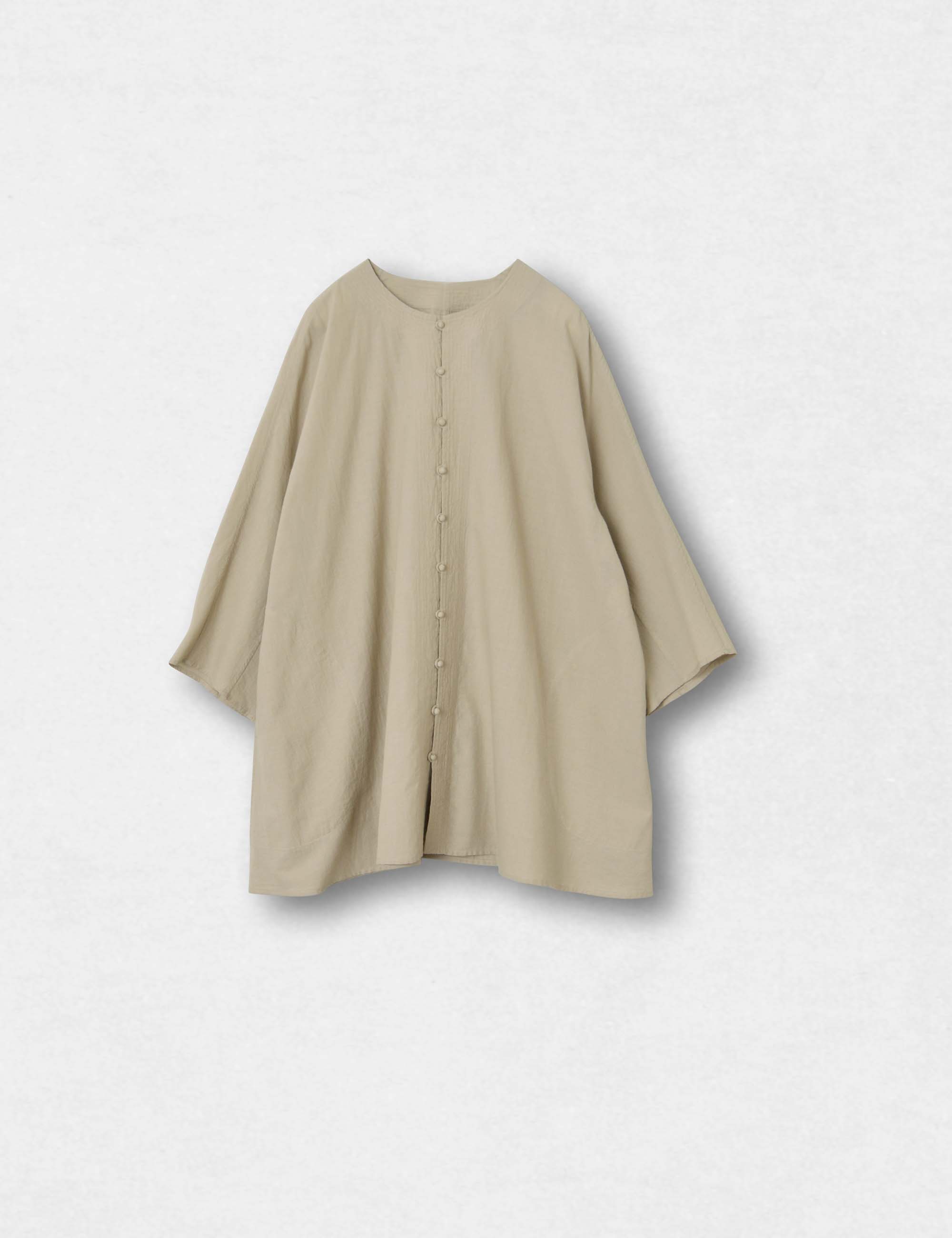 ババグーリ　手織　手つむぎ　新品　ブラウス　ヨーガンレール 18.手織コットンのレディスブラウス(sale) / ババグーリ