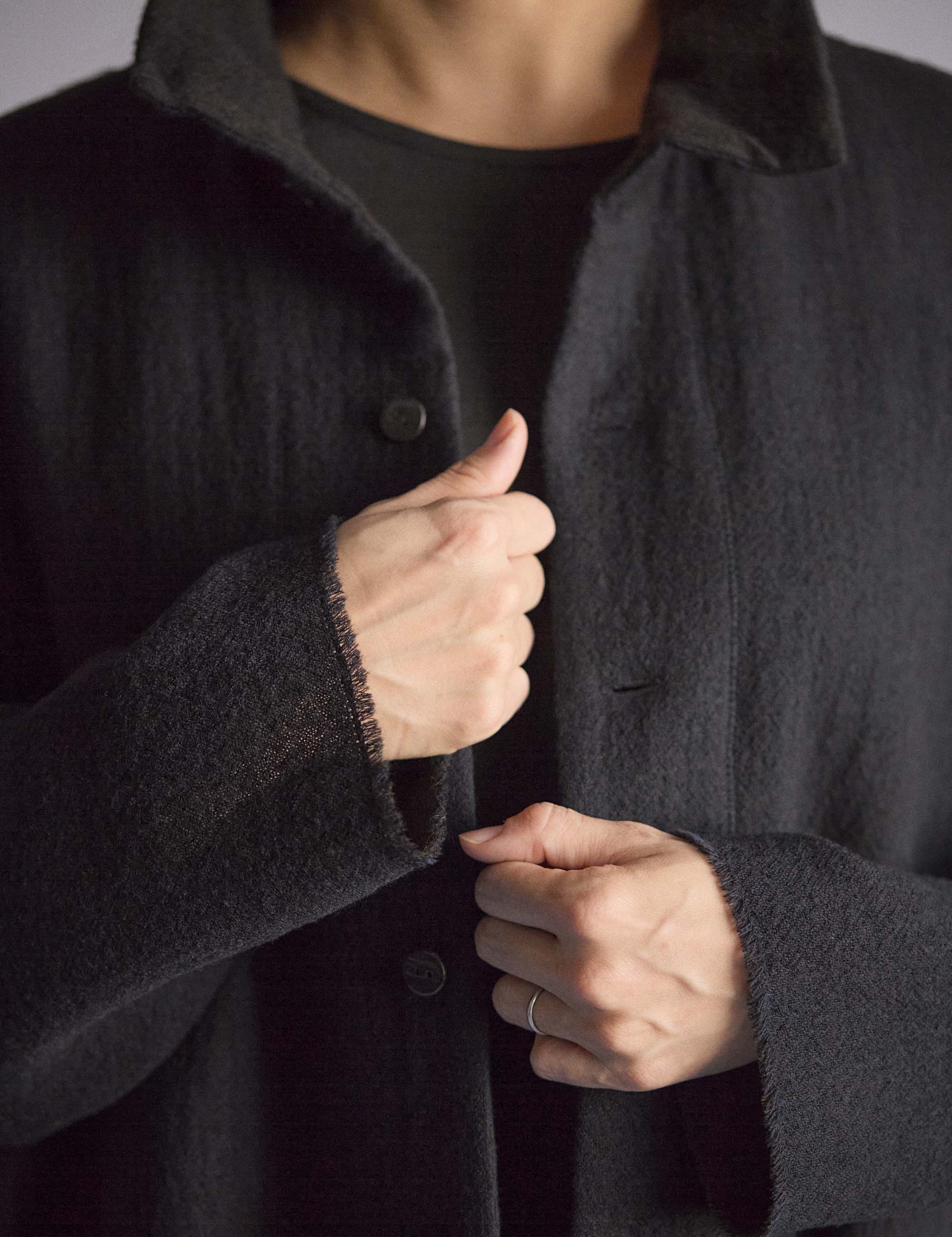 37.ウール二重織りのレディスジャケット(sale) / ババグーリ