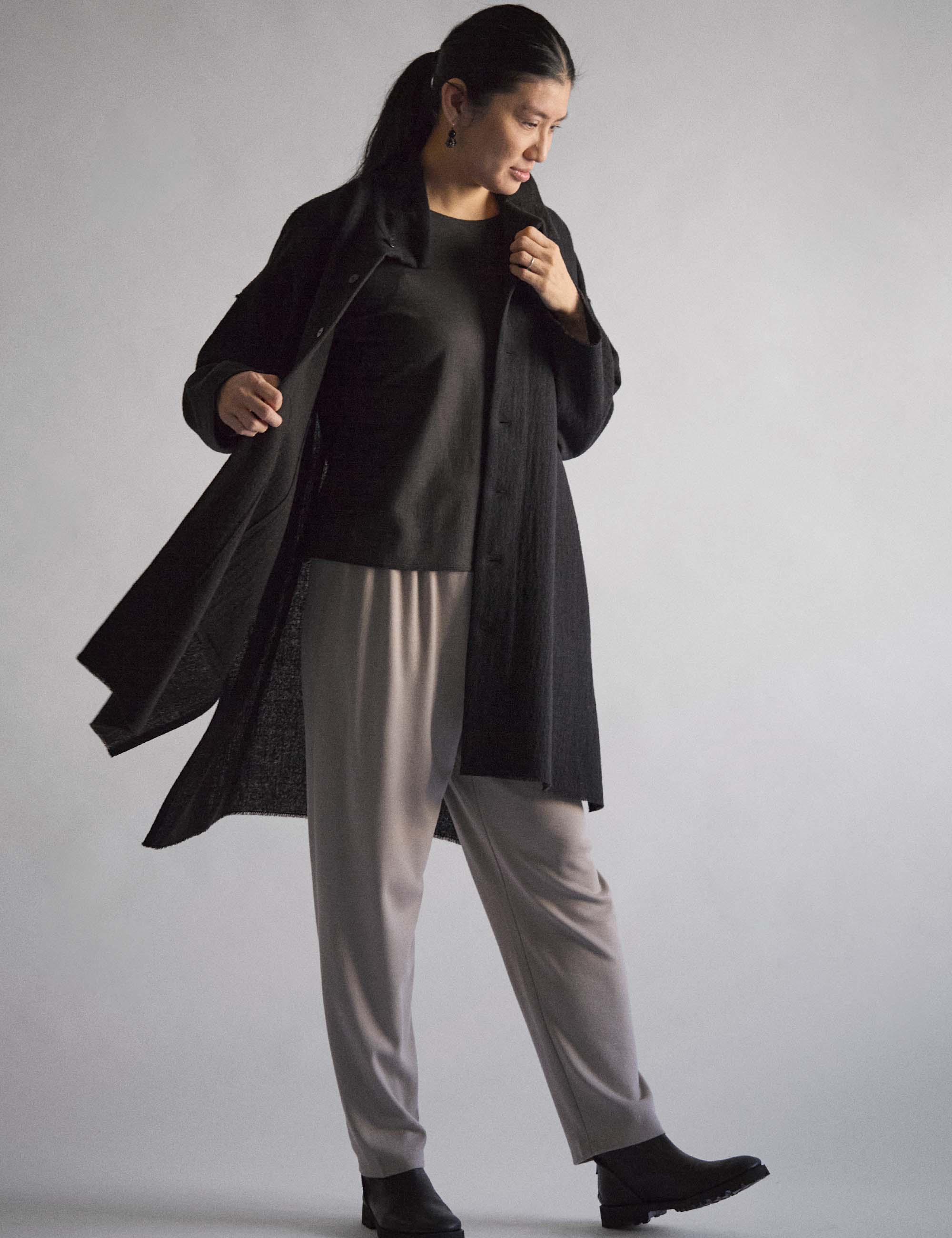 37.ウール二重織りのレディスジャケット(sale) / ババグーリ