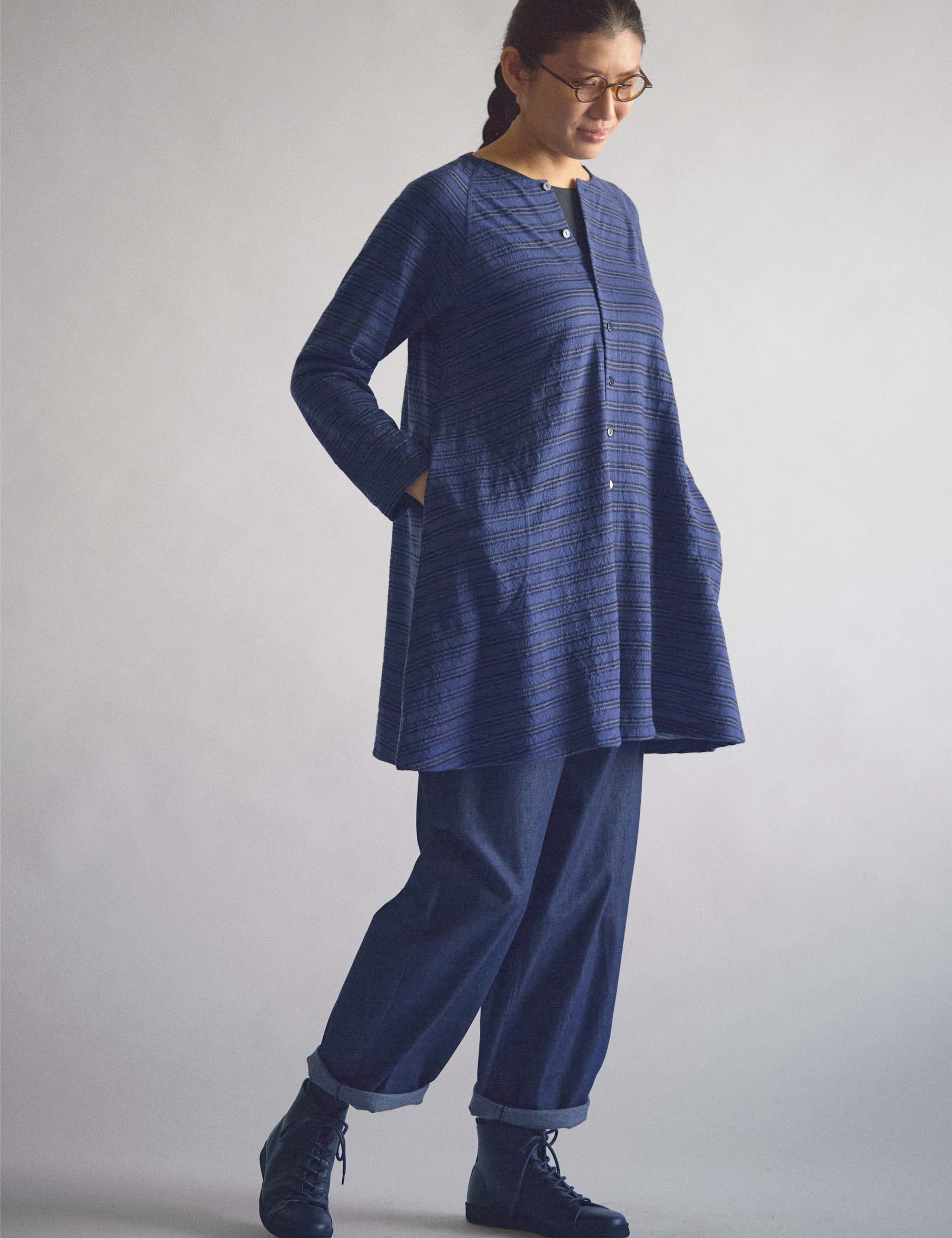 26.ムラ糸天竺ボーダーのレディスカットソー(sale) / ヨーガンレール