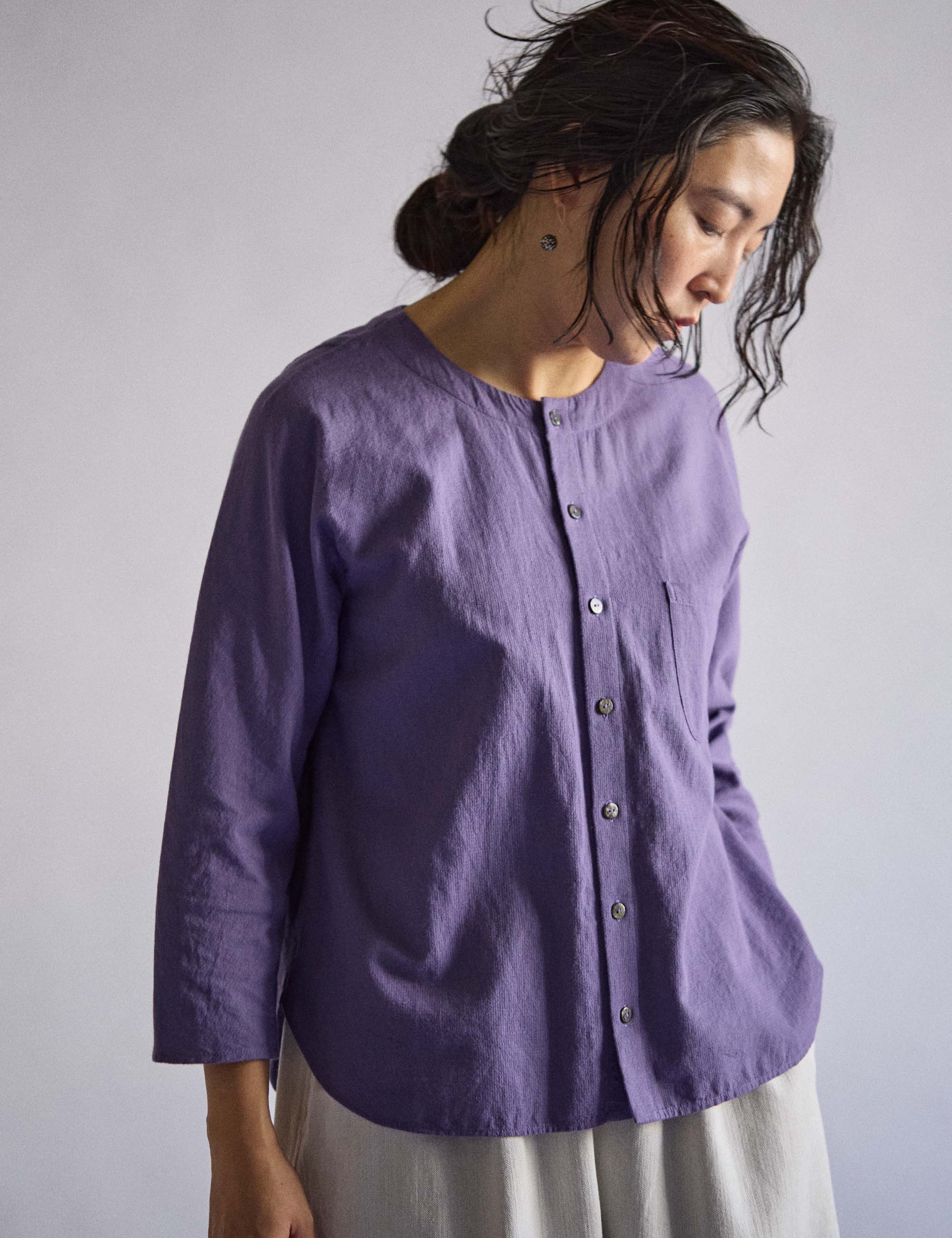 17.ミルコットンカーディのレディスブラウス(sale) / ヨーガンレール