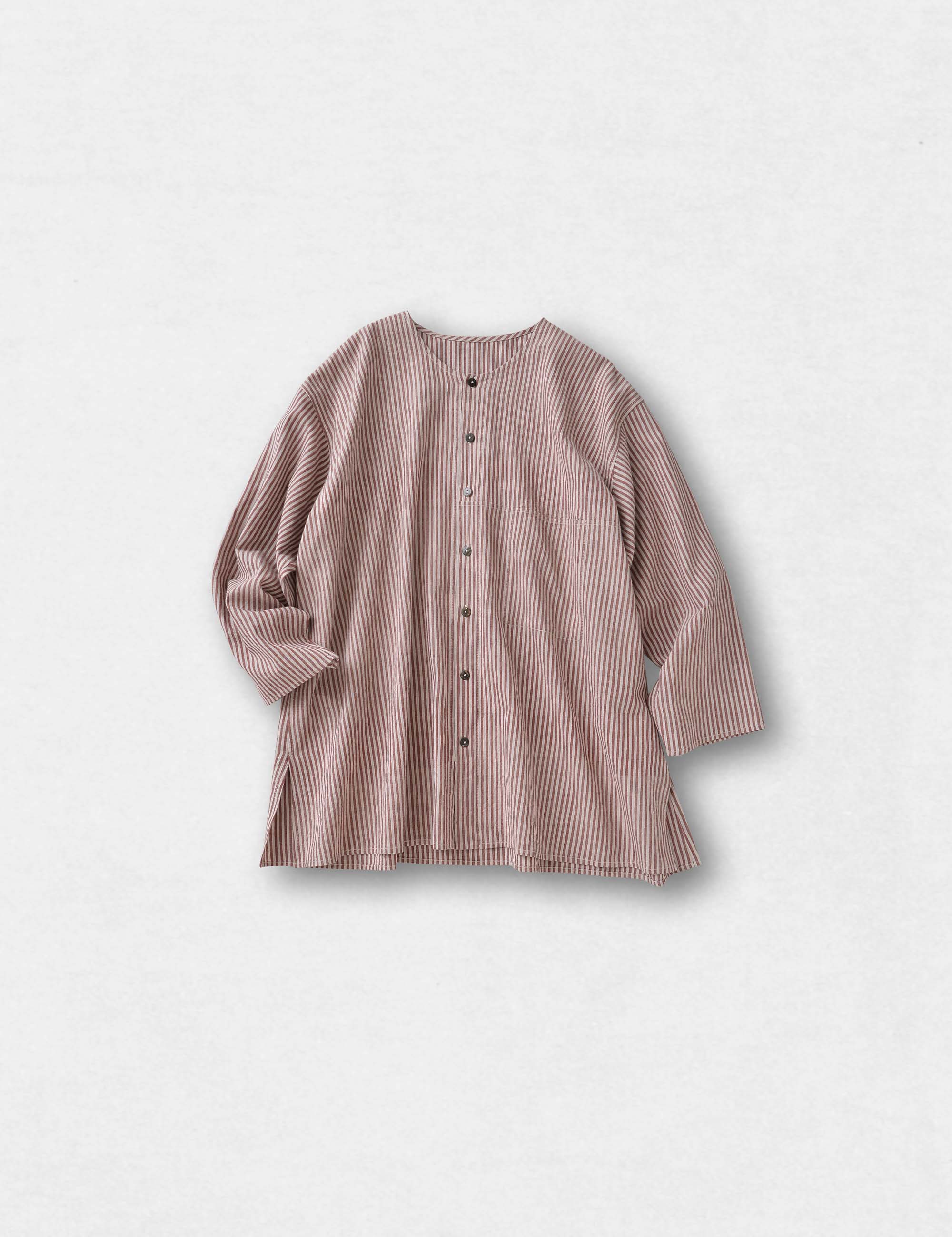 ババグーリ2023年カーディのブラウス　ヨーガンレール カーディストライプのレディスブラウス / ババグーリ | ヨーガン