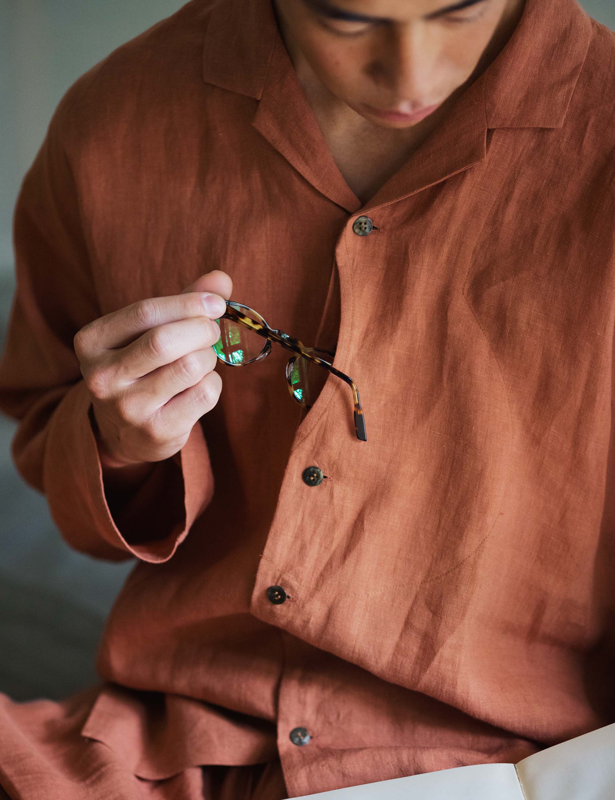 リネンのメンズシャツ / ババグーリ | ヨーガンレール ババグーリ