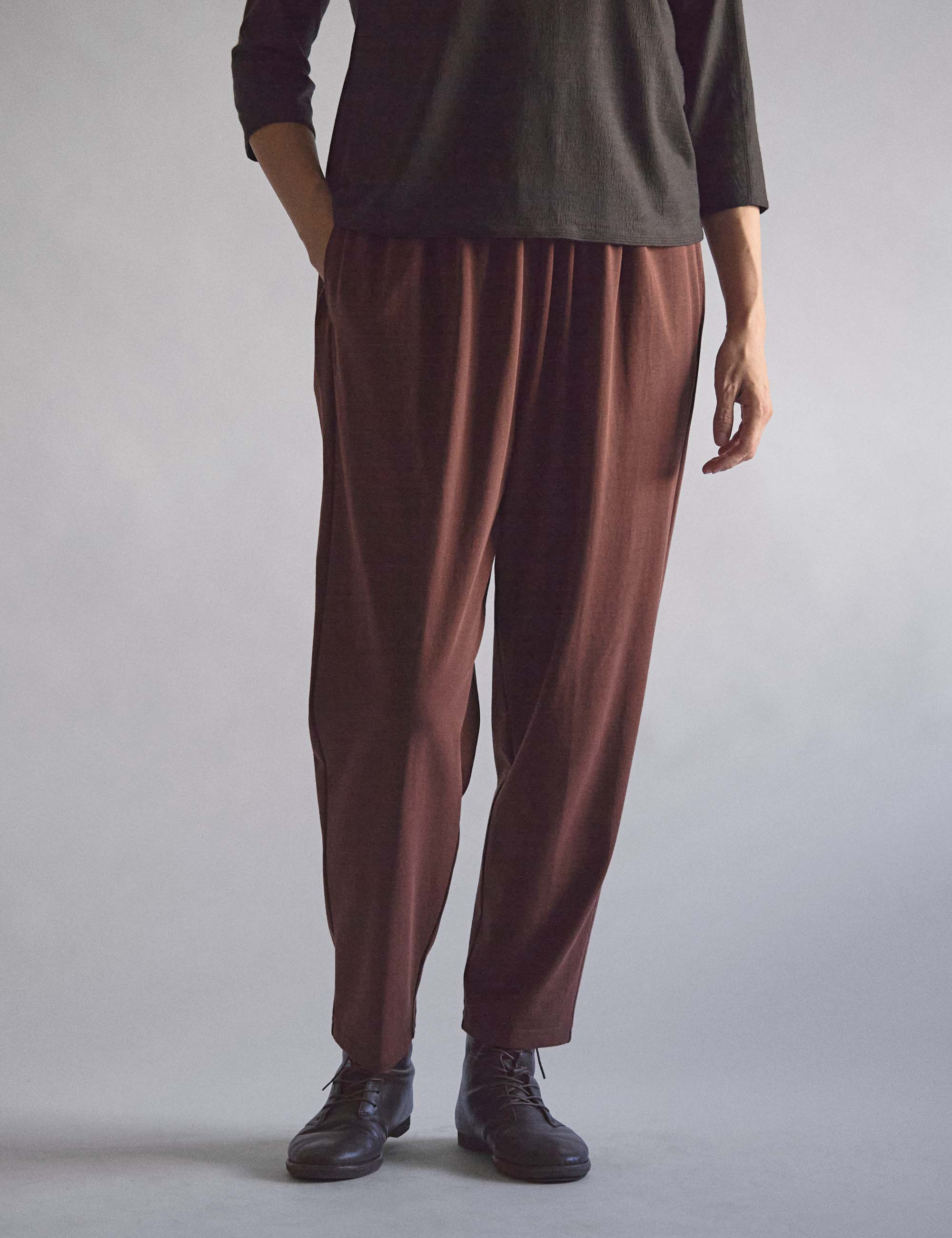 40.コットン天竺のレディスパンツ(sale) / ババグーリ | ヨーガン