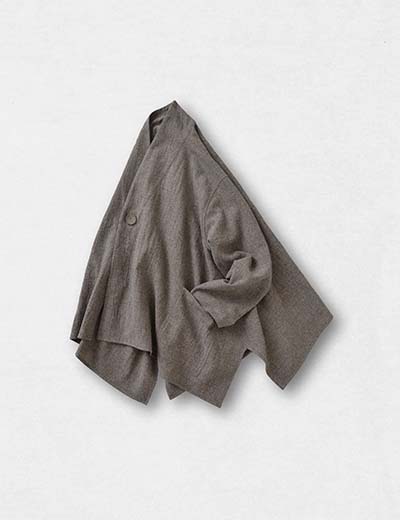 ■ヨーガンレール JURGEN LEHL *ウールフランネルスモックドレス*M毛綾織りベージュサックワンピースシンプルレディース0919【11F91】 new | ヨーガンレール ババグーリ オンラインショップ ⁄ Jurgen Lehl