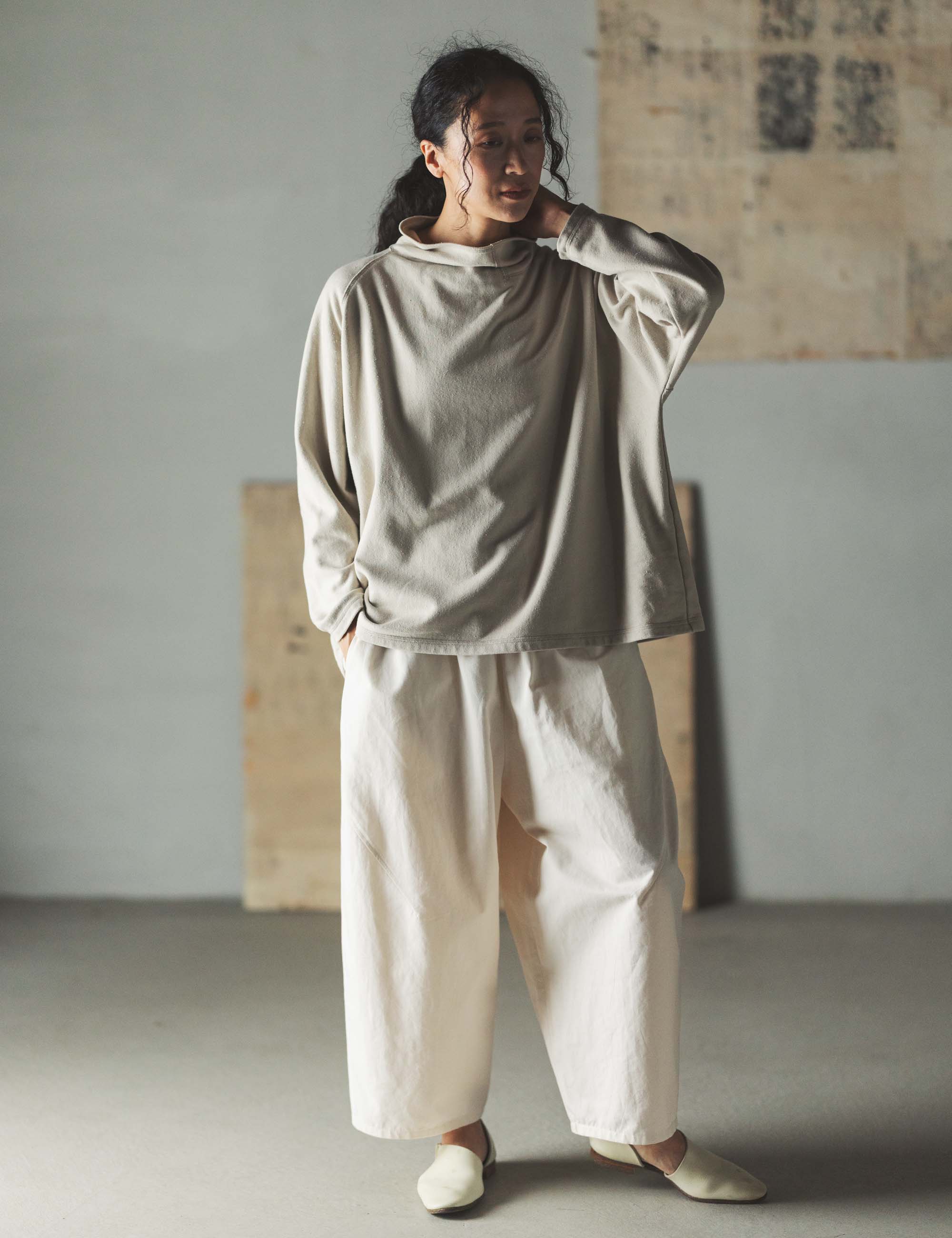 25　ババグーリ　ヨーガンレール コットン裏毛のカットソー 新品未使用 コットン裏毛のレディスカットソー / ババグーリ | ヨーガンレール