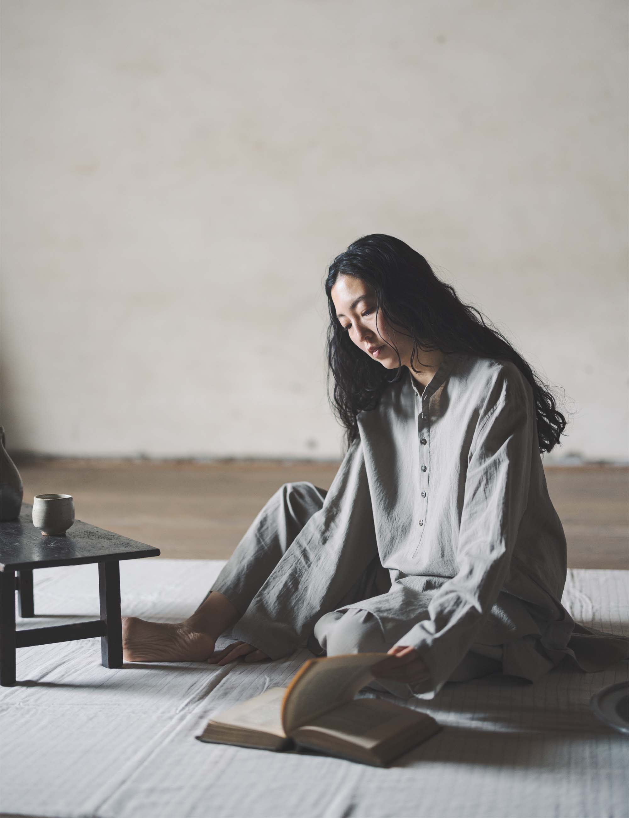 新品ヨーガンレール.ババグーリ.ミルコットンカーディ.ブラウス ミルコットンカーディのシャツ / ババグーリ | ヨーガンレール